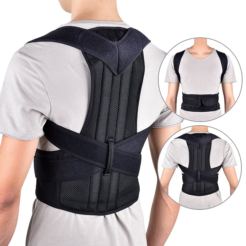 Adjustable Back Posture Corrector Magnetic Therapy Posture Corrector Brace Shoulder Back Brace Support Belt NO Slouching-Fully Adjustable Back Brace M 37-45 Waist 33-41 Waist L 