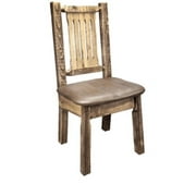 Montana Woodworks  Homestead Collection Side Chair- Saddle Pattern