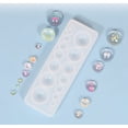thumbnail image 5 of 2 moldes de silicona para gemas, molde de silicona redondo transparente para hacer pendientes, joyería, proyectos de manualidades, 5 of 5