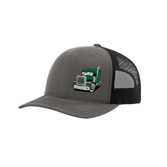 Trenz Shirt Company Embroidered Big Rig Trucker Hat, Green