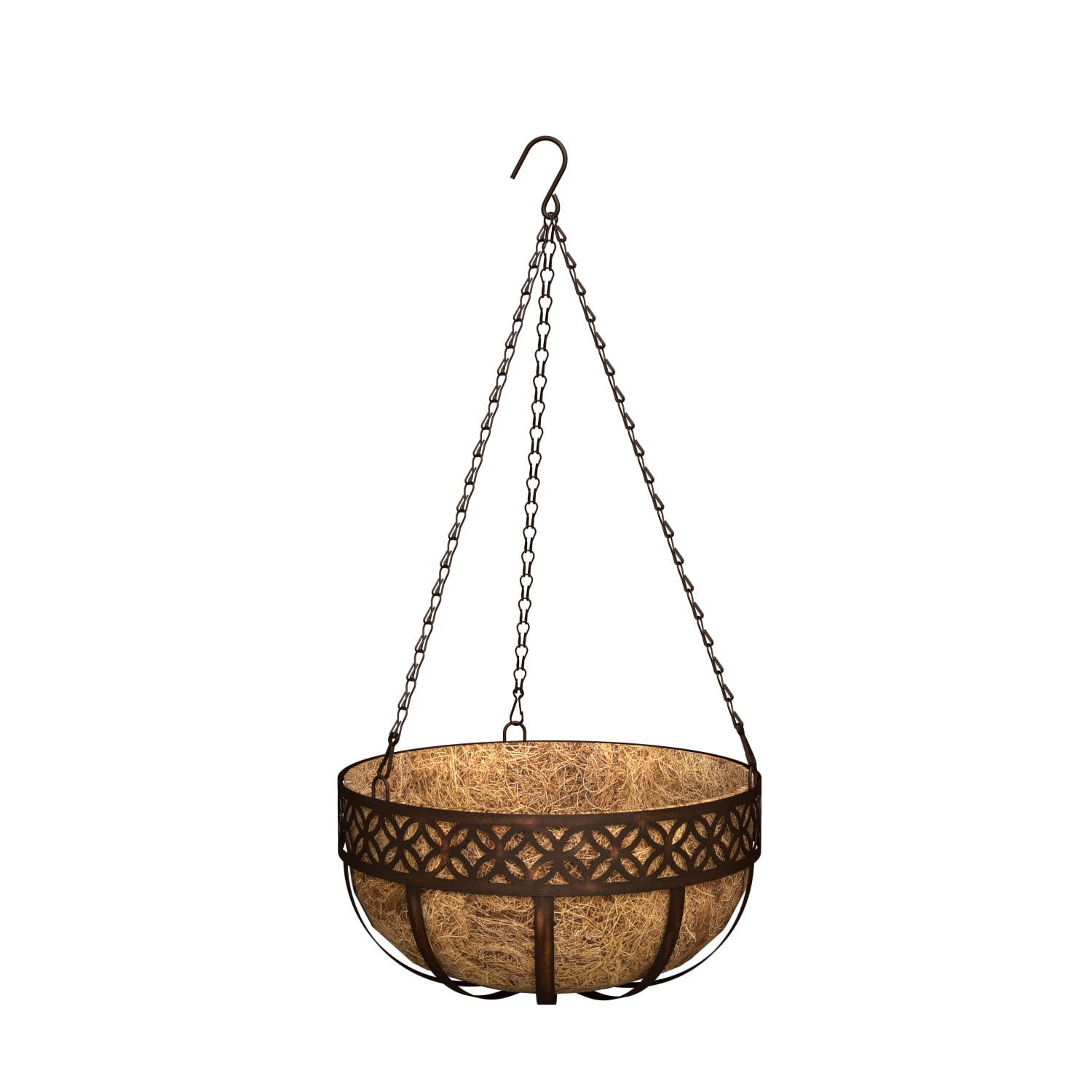 Better Homes & Gardens 16" Lattice Coco Basket, Bronze ...