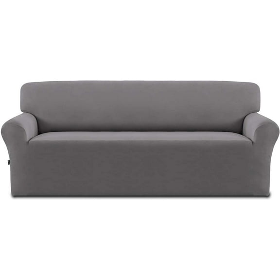 Easy-Going Solid Print Polyester Sofa Slipcover, Chocolate