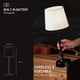 thumbnail image 4 of OBright Seraph - Lámpara de mesa LED inalámbrica con atenuador Batería recargable incorporada Brillo de 3 niveles Lámpara de mesa para patio Lámpara de noche Luz ambiental para restaurante Negro, 4 of 8