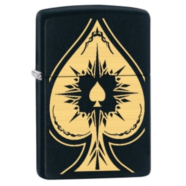 Lighter Zippo Spade Black Mate