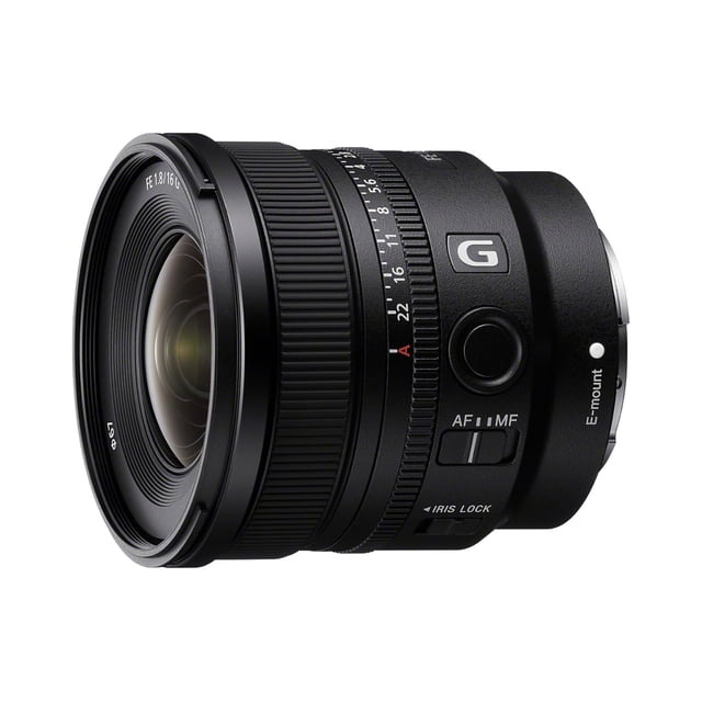 Lente Sony FE 16 mm f/1.8 G ultra ancha para cámara sin espejo