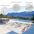 thumbnail image 6 of Outdoor Rug 5x8 ft Watercolor Vintage Christmas Branch Waterproof Outdoor Patio Rug Mat Non Slip Outside Area Rugs Carpet for RV,Camping,Porch,Deck,Pool,Balconybackyard,Winter Holly Berry, 6 of 9