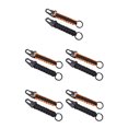 thumbnail image 1 of llavero de Paracord Speravity 7 hebras negro y naranja 5piezas, 1 of 5