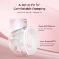 thumbnail image 6 of Momcozy Breast Pump S12 Pro Quick, Hands-Free Wearable & Wireless Pump, with DoubleFit Hybrid Flange, 3 Modes & 9 Levels Electric Pump Portable, Smart Display, 24mm Flange, 2 Count, Cozy Pink, 6 of 8
