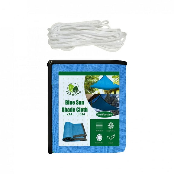 EQWLJWE Sun Shade Sail Canopy Awning Shelter 11.8' x 11' Sunscreen Shading Cloth UV Protection Mesh Shade Mesh Cut Edges for Garden Patio Plant Covering Greenhouse Kennel Coop