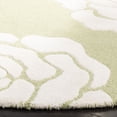 thumbnail image 2 of SAFAVIEH Cambridge Permelia Geometric Wool Area Rug, Lime/Ivory, 6' x 6' Round, 2 of 6