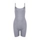 thumbnail image 2 of Pantalones siameses Gibobby Mono de cintura alta ajustado sexy color sólido con cuello halter para mujer Gris S, 2 of 4