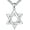 01-silver, variant on Star of David Necklace for Men 925 Sterling Silver Estrella De David Classic Jewish Israeli Pendant Necklace Jewelry Gifts for Men Women