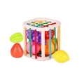 thumbnail image 2 of Infant Shape Sorter Toy,Stretchy String Sorting Activity,Fine Motor Skills Development Toy,Sensory Learning Play Toy,Color Matching Educational Game,Baby Brain Training Toy,Toddler Activity Cube, 2 of 6