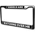 thumbnail image 3 of Angels are Watching Over ME Personalized License Plate Frame Unique Chrome Plate Frame Simple and Powerful License Plate Frame Tag Holder Matching Screws Caps, 3 of 7