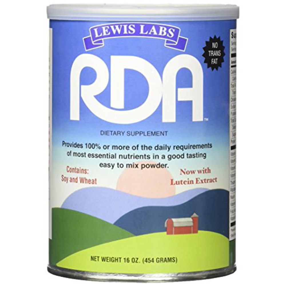 Lewis Lab RDA Vitamin Mineral Protein Powder 16 oz