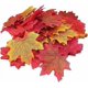 thumbnail image 1 of Artificial Maple Leaf Decoration Pack of 100 | 2 Color Style | Simulation Faux Silk Leaves | Great for Thanksgiving, Weddings, Events and DIY | Autum, 1 of 5