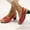 Red, variant on cllios Sandals for Women Low Chunky Heel Slipper Dressy Summer Open Toe Sandals Casual Gladiator Sandal for Beach Travel