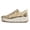 Gold Knit, variant on LUCKY STEP Fashion Chunky Retro Braided Uppers Sneakers Platform Casual Shoes,Pink&Yellow multi Knit,Womens