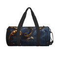 thumbnail image 2 of Fotbe Elegant Gold Scrollwork Pattern Foldable Sports Gym Bag with Wet Dry Pocket, Ultralight Travel Bag, Large Capacity Duffel Bag, Splash Proof Carry on Bag, Overnight Bag, Weekender Bag, 2 of 8