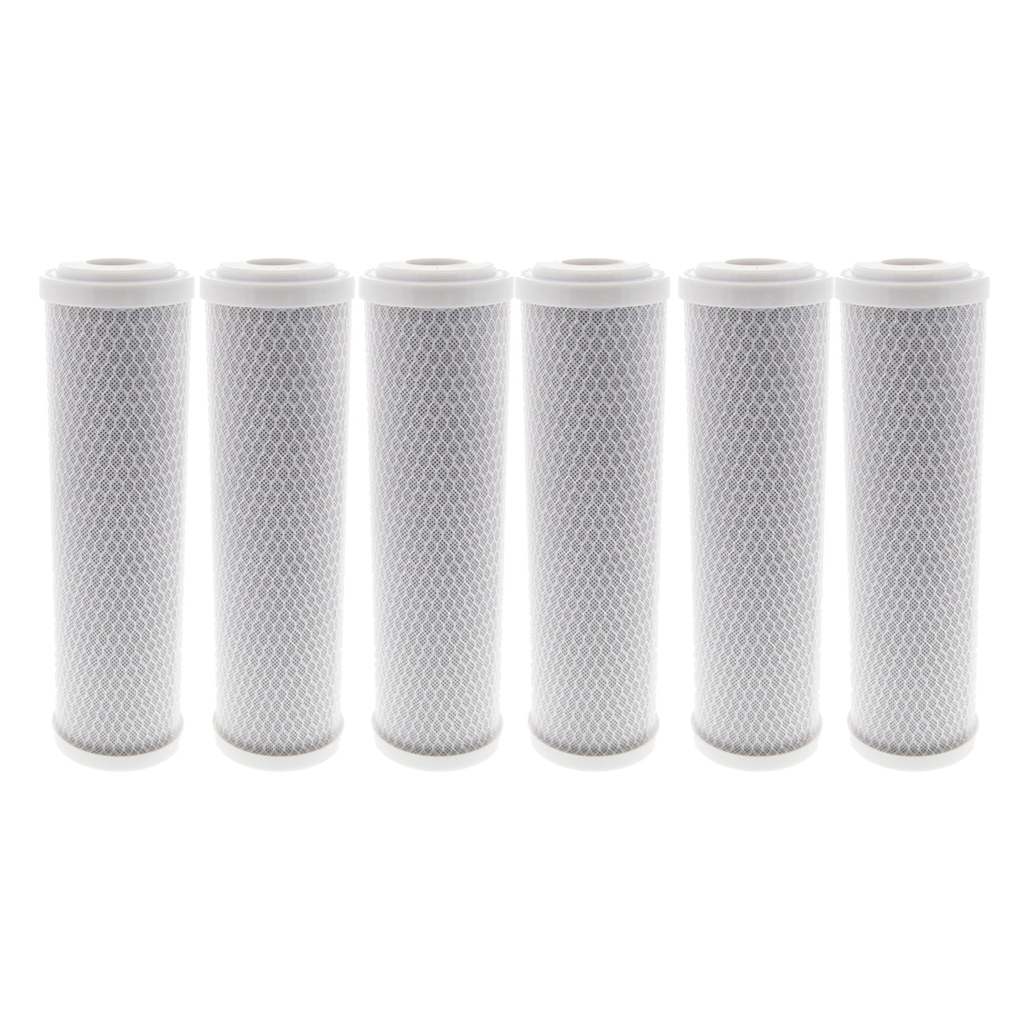 Tier1 10 Micron 10 Inch x 2.5 Inch 6Pack Whole House Carbon Block Water Filter Replacement