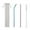 Multicolor, variant on JoyMoreHome 5Pcs Reusable Straws Metal Rainbow Straw Metal Straight & Curved Metallic Reusable Stainless Steel Straws Combinations with Cleaning Brushes and Pouch