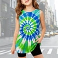 thumbnail image 2 of RUTAYY Boys Tank Tops Crew Neck Sleeveless Tie Dye Print Sports Outdoor Daily Wear Green, 2 of 5