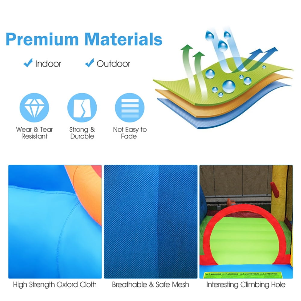 Aimee Lii Inflatable Bounce House Water Slide with Pool and Cannon Without Blower, Playhouse for Kids Outdoor Aimee Lii Inflatable Bounce House Water Slide with Pool and Cannon Without Blower, Playhouse for Kids Outdoor