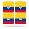 Skin Decal Wrap for Tile Slim Key Finder (4 pack) Colombian Flag