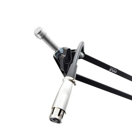 PylePro - Suspension Boom Scissor Microphone Stand with Shock Mount Holder