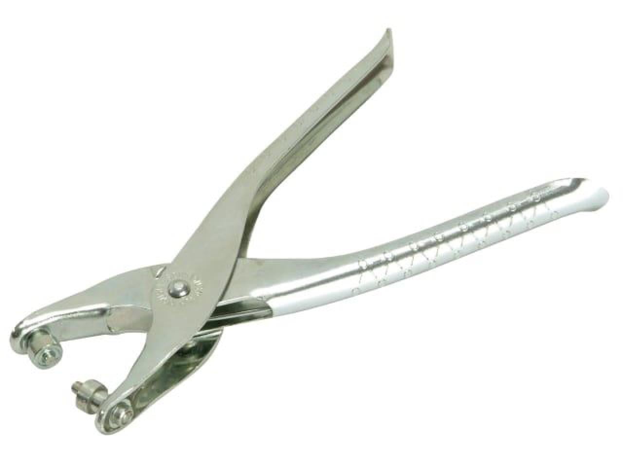10'' Revolving Leather Belt Eyelet Puncher Pliers Tool. Used for punching  holes in leather belts, shoes, cards, etc. 