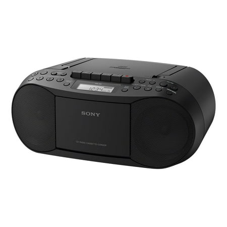 Sony CFD-S70BLK Stereo CD/Cassette Boombox (Best Portable Stereo Boombox)