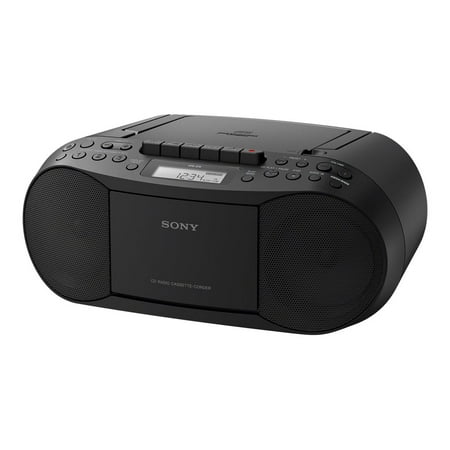 Sony CFD-S70BLK Stereo CD/Cassette Boombox (Best Portable Cd Boombox)