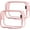 Pink, variant on Clear Travel Essentials Toiletry Bags - TSA Approved 2PCS Multifunctional Cosmetic Makeup Packs,Quart Size Carry On Accessories,Luggage Organizer For Women & Men,PVC Material,Brown