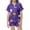 Z11-Purple, variant on MUXiin Girls Silk Pajamas Size 14-16 Girls Halloween Print Pajama Set Short Sleeve Lapel Top And Pants Comfy Sleepwear For Kids Casual Home Loungewear Outfit Age 3 13 Years