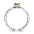 thumbnail image 2 of Sterling Silver Oval Citrine Ring, 2 of 5