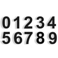 thumbnail image 3 of 8 inch Modern Floating House Numbers Large Black Shadow Home Address Garage Gate, 3 of 10
