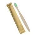 thumbnail image 3 of JUNWELL Biodegradable Reusable Bamboo Toothbrushes  Bamboo Toothbrush made from Natural wooden and Eco-Friendly BPA Free Bristles  10 pack, 3 of 8