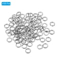 thumbnail image 3 of Unique Bargains , 0.49 x 0.33' Fishing Split Rings Fishing Swivel Stainless Steel Rings with Double Flattened Connectors,100 PACK, 3 of 6