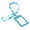 lightblue, variant on MesaSe Badge Holder with Lanyard Wear-resistant Anti-scratch Fine Texture Multi-purpose Protect Portable ID Badge Card Holder Office Supplies