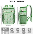 thumbnail image 3 of Green Avocado Pattern Insulated Cooler Backpack - 20L Soft Cooler Bag with Long-Lasting Insulation, Perfect for Picnics, Beach & Outdoor Adventures, 3 of 6