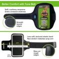 thumbnail image 2 of AB91 Running Armband for iPhone 16/15/14/13/12, 11-16 Pro, 16e, Galaxy S24/S23 – Sweat-Resistant, Stable, Comfortable, Phone Holder with Adjustable Band for Jogging & Workouts (Black), 2 of 5