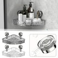 thumbnail image 3 of QHUDLV Shower Corner Shelf,Suction Cup Rack,Soap Organizer Holder, 3 of 9