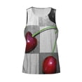 thumbnail image 4 of Fotbe Cherries laid Pattern Men's Quick Dry Workout Tank Top Gym Muscle Tee Fitness Bodybuilding Sleeveless T Shirt Breathable Workout Shirt-Large, 4 of 9