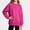 Hot Pink, variant on HAOTAGS Sweatshirts for Girls (3-15) Long Sleeve Casual Cotton Pullover Tops Hot Pink Size 8