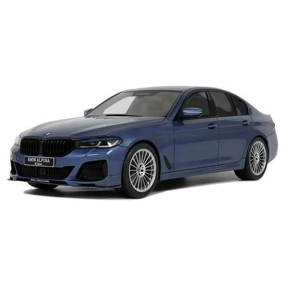 2023 BMW Alpina B5 Saloon Blue Metallic 1/18 Model Car by GT Spirit