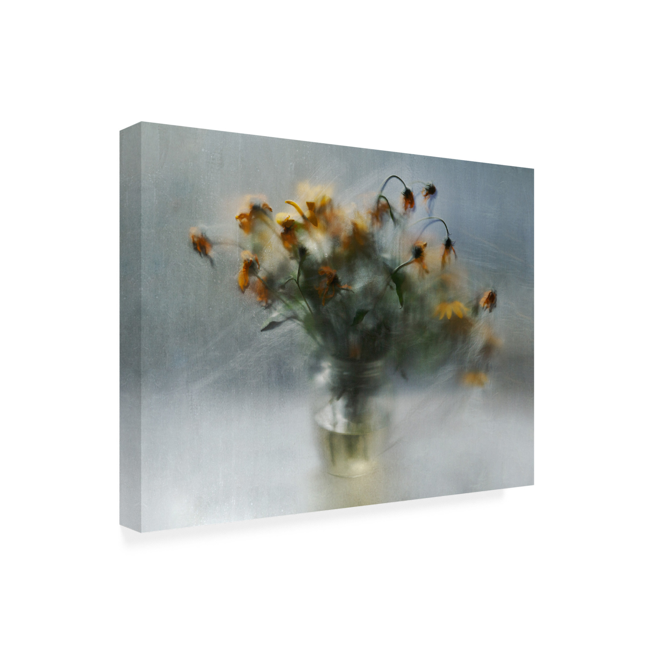 Canvas Wall Art - Ulrike Landau 'Fading Bouquet' Wall Art for Living Room, Bedroom, or Office Décor by Trademark Fine Art - 19 x 14 Inches