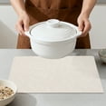 thumbnail image 4 of Unique Bargains Faux Leather Placemats for Kitchen Home Beige 17.7"x11.8", 4 of 6