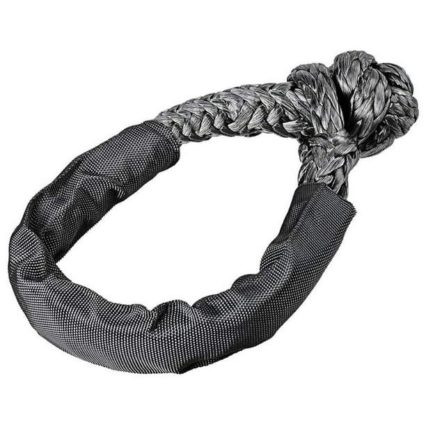 Soft Shackle Synthetic Road Recovery Rope 38000LBS Breaking Strength ...