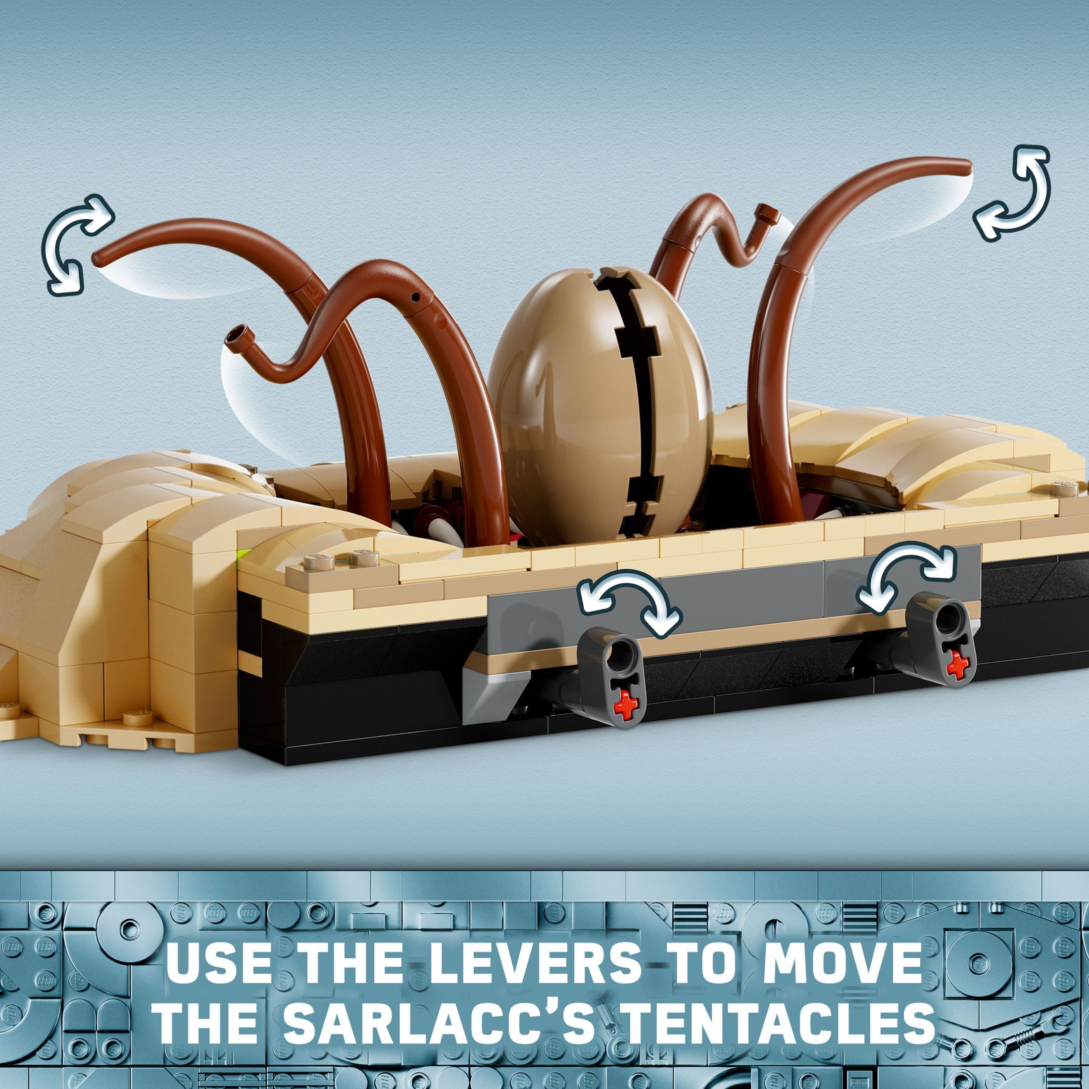 LEGO Star Wars: Return of the Jedi Desert Skiff & Sarlacc Pit, Collectible Toy with 6 Minifigures, 75396