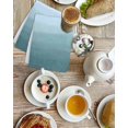 thumbnail image 4 of Coastal Wave Kitchen Dish Towels for Drying Dishes Set of 3, Summer Ocean Nautical Beach Ombre Sky Blue Waffle Weave Microfiber Hand Tea Bathroom Towels Quick Dry & Absorbent Towel 15.7x23.6, 4 of 7